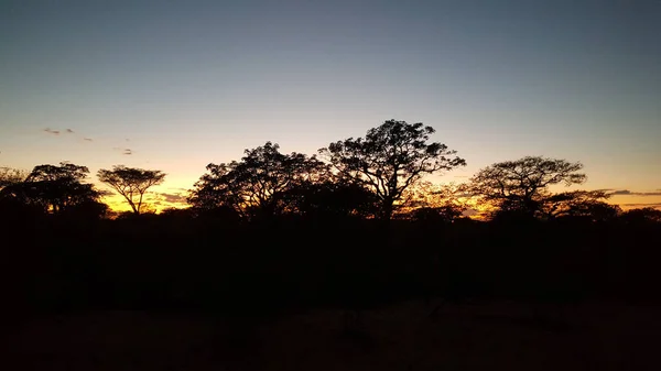 Západ Slunce Kolem Grashoeku Namibii — Stock fotografie