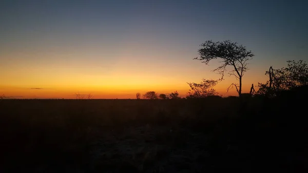 Pôr Sol Torno Grashoek Namíbia — Fotografia de Stock