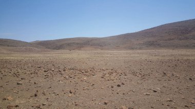 Namibya 'da Puros' un etrafındaki manzara