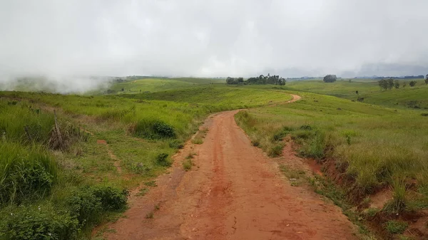 Nublado Camino Alrededor Mayo Ndaga Nigeria — Foto de Stock