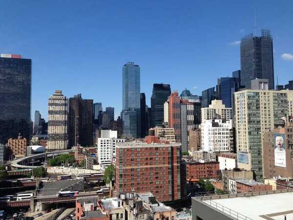 Skyscapers Manhattan New York City — Fotografia de Stock