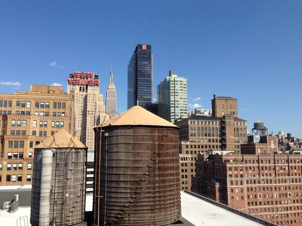 Manhattan Skyline Con Empire State Nueva York Cit — Foto de Stock