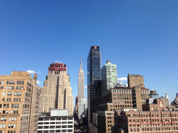 Skyline Manhattan Con Stato Dell Impero New York Cit — Foto Stock