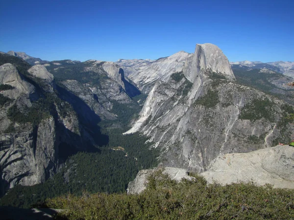 Widok Lodowca Point Parku Narodowym Yosemite Stanach Zjednoczonych — Zdjęcie stockowe