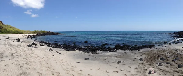 Panorama Plaży Wyspach San Cristobal Galapagos Ecuado — Zdjęcie stockowe