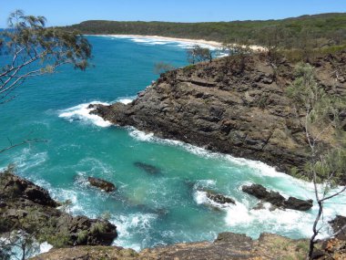 Hell's Gates in Noosa National Park in Australia clipart