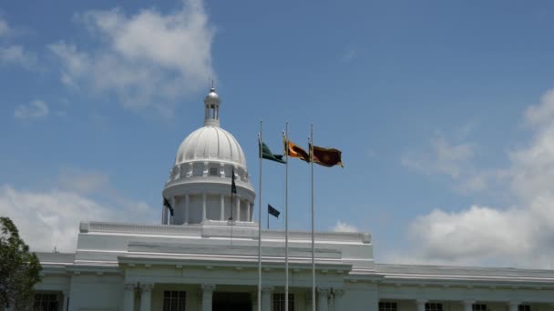 Town Hall Colombo Sri Lanka — Stock Video