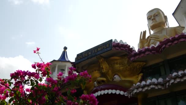 Золотий Храм Дамбулли Шрі Ланка — стокове відео