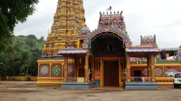 Gemaakt Van Sri Muthumariamman Thevasthanam Hindu Tempel Sri Lanka — Stockvideo