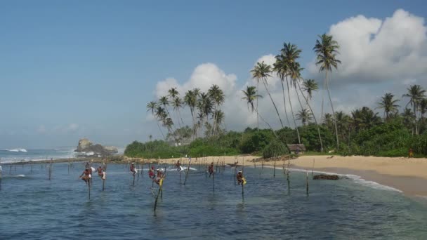 Pesca Altura Galle Sri Lanka — Video Stock