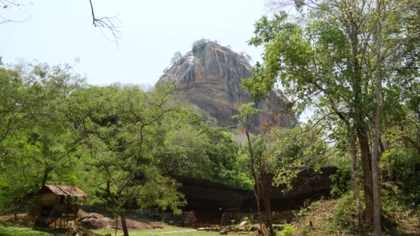 Sri Lanka Daki Sigirya Aslan Kayası — Stok video