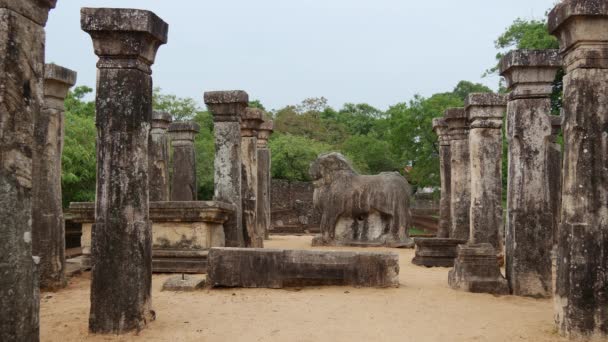 Ruin Temple Anuradhapura District Sri Lanka — Stock Video