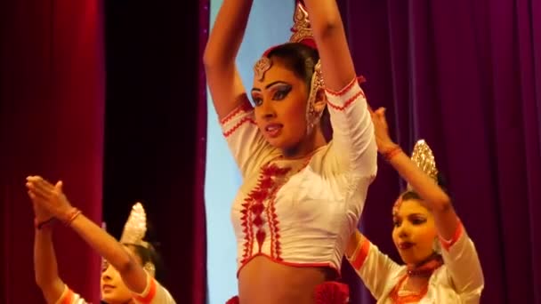 Közelről Puja Natuma Kandyan Táncosok Srí Lanka — Stock videók