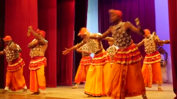 Pantheru Natuma Tanzen Kandyan Dancers Sri Lanka — Stockvideo