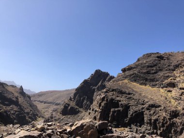 La Aldea de San Nicolas de Tolentino 'daki Gran Canaria manzarası