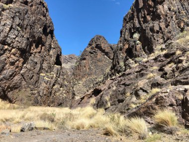 La Aldea de San Nicolas de Tolentino 'daki Gran Canaria manzarası