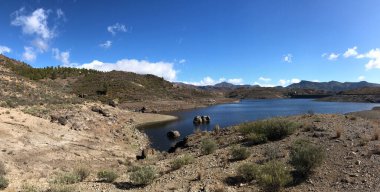 Gran Canaria 'daki Las Ninas Barajı' ndaki Manzara