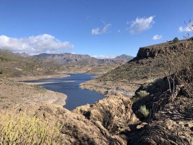 Gran Canaria 'daki Las Ninas Barajı' ndaki Manzara