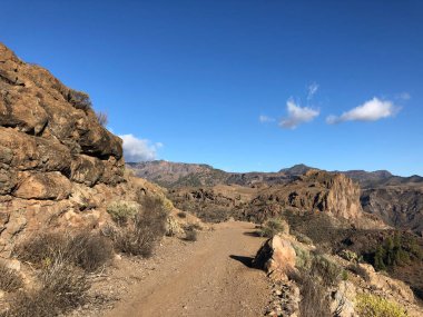 Gran Canaria 'daki Las Ninas Barajı' ndaki Manzara