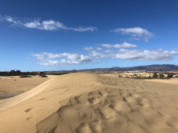 Sanddyner Maspalomas Gran Canaria — Stockfoto