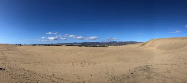 Panorama Las Dunas Maspalomas Gran Canaria — Foto de Stock