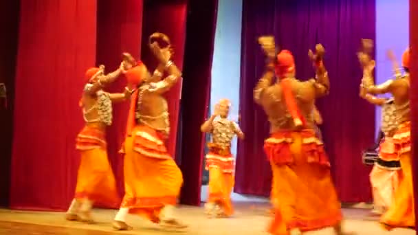 Pantheru Natuma Dansı Kandyan Dansçıları Sri Lanka — Stok video
