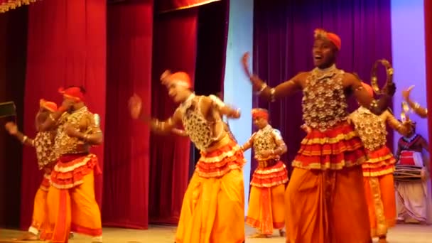 Pantheru Natuma Dansı Kandyan Dansçıları Sri Lanka — Stok video