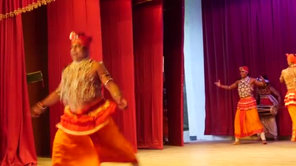 Pantheru Natuma Tanzen Kandyan Dancers Sri Lanka — Stockvideo