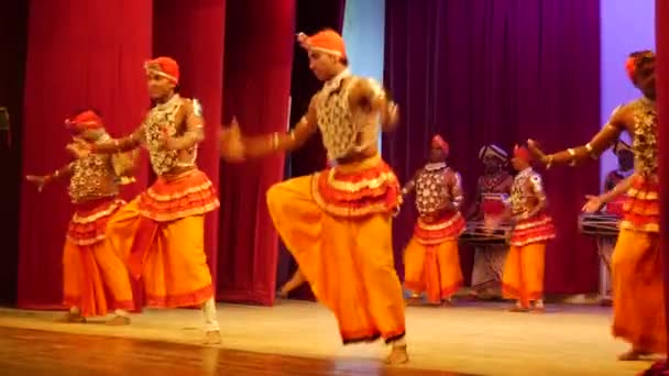 Pantheru Natuma Dance Kandyan Dancers Sri Lanka — Vídeo de stock