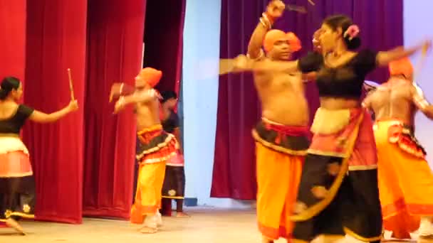 Lee Keli Natuma Dans Kandyan Dancers Sri Lanka — Stockvideo