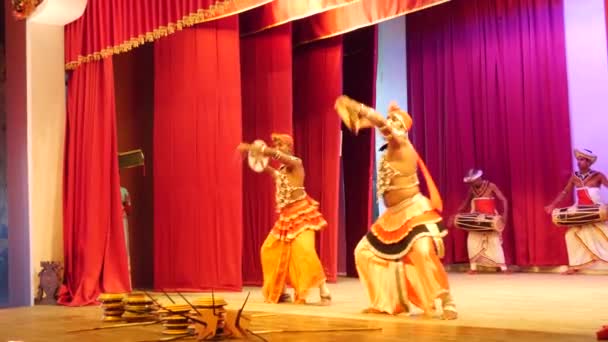 Rabandans Kandyan Dansers Sri Lanka — Stockvideo