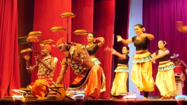 Rabandans Kandyan Dansers Sri Lanka — Stockvideo