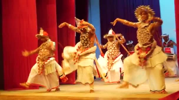 Ves Natuma Dance Kandyan Dancers Srí Lanka — Stock video
