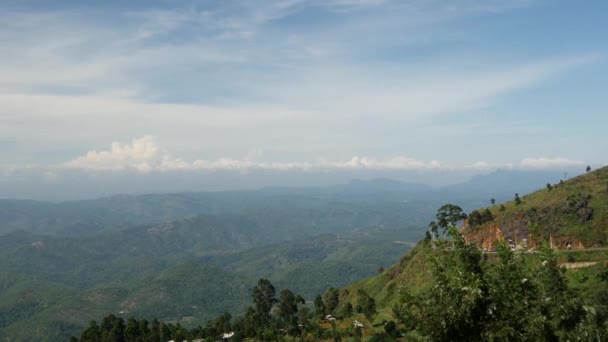 Paisaje Región Sabaragamuwa Sri Lanka — Vídeos de Stock