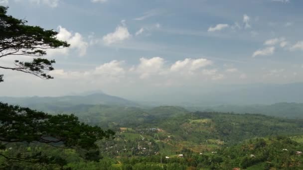 Krajobraz Górski Obwód Sabaragamuwa Sri Lanka — Wideo stockowe
