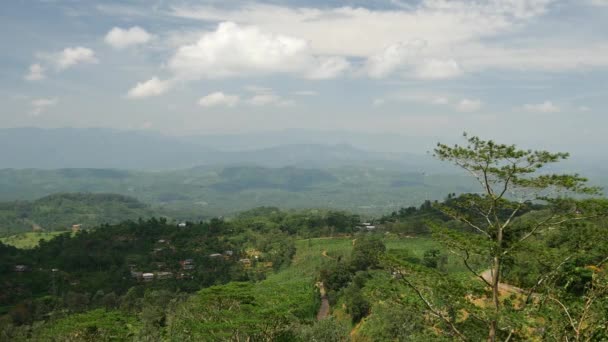 Gebirgslandschaft Region Sabaragamuwa Sri Lanka — Stockvideo