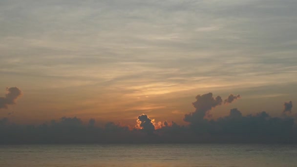 Sri Lanka Daki Arugam Körfezi Sahilinde Gün Doğumundan Sonra Zaman — Stok video