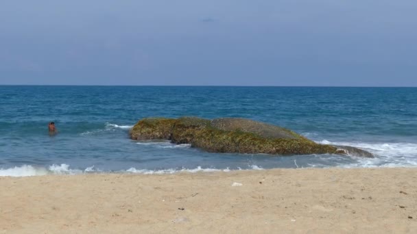 Costa Frente Playa Arugam Bay Sri Lanka — Vídeo de stock