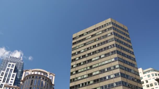 美国麻萨诸塞州波士顿市中心的建筑物 — 图库视频影像