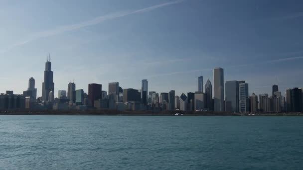 Horizonte Chicago Nos Eua — Vídeo de Stock