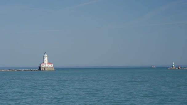 芝加哥海军码头的灯塔 — 图库视频影像