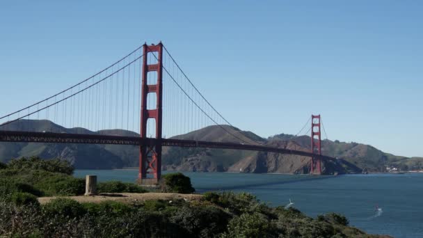 Golden Gate Bron San Francisco — Stockvideo