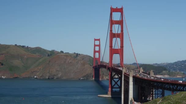 Časová Prodleva Mostu Golden Gate San Franciscu — Stock video