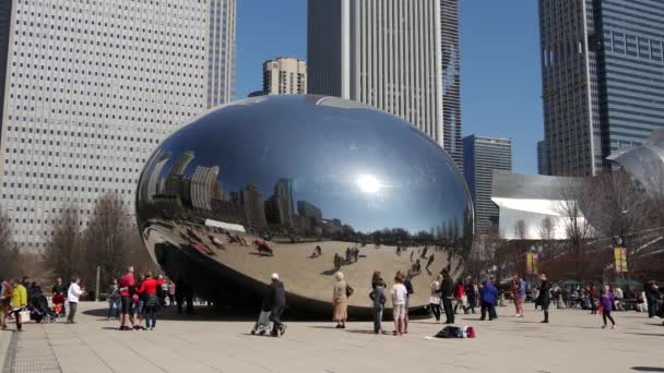 Molnporten Bean Chicago — Stockvideo