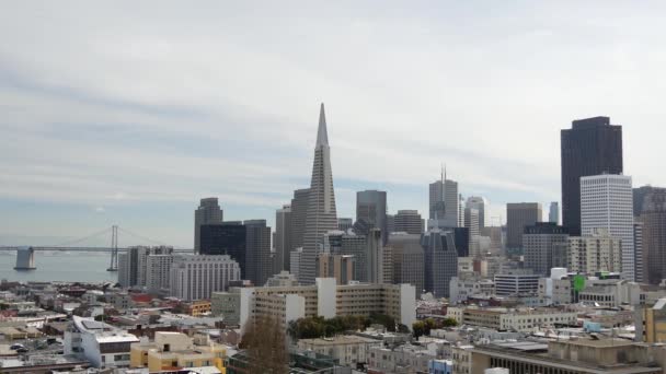 Time Lapse Russian Hill Vallejo Street Steps Park San Francisco — Stock Video