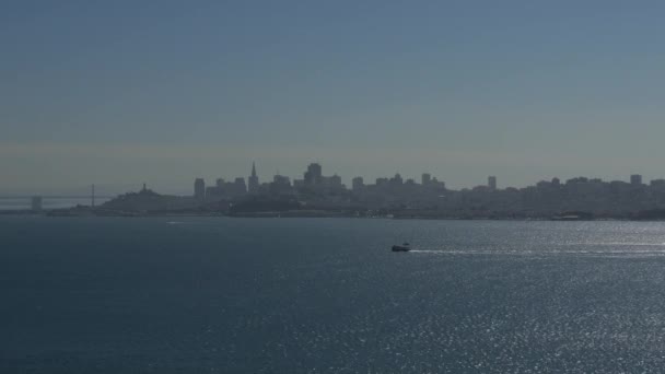 San Francisco Skyline Ion Usa — Stock video