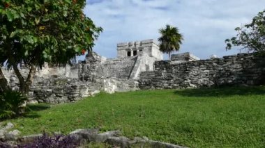 Tulum Yucatan, Meksika 'daki Antik Maya kalesi