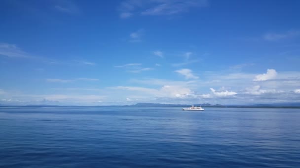 Passando Por Outro Ferry Enquanto Navega Paquera Para Puntarenas Costa — Vídeo de Stock