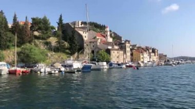 Hırvatistan 'ın Sibenik kentinden Skyline