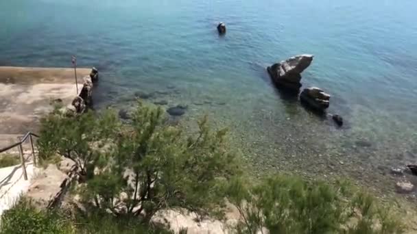 Ankunft Supetar Auf Der Insel Bra Kroatien — Stockvideo
